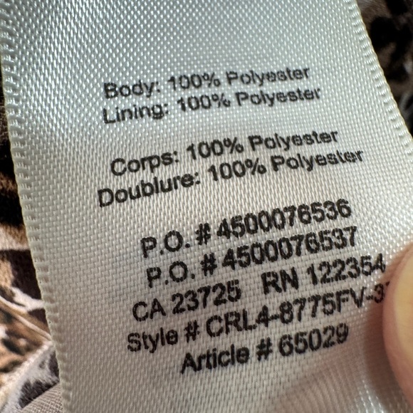 Aritzia Wilfred Off the Shoulder Animal Print Dress - Picture 6 of 7